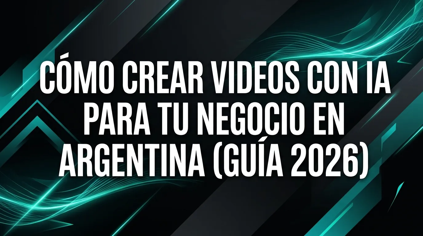 Cómo crear videos con IA para tu negocio en Argentina (Guía 2026)